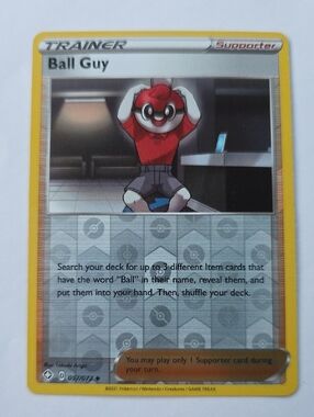 Pokémon Trainer Supporter 'Ball Guy' Card - Yellow Border